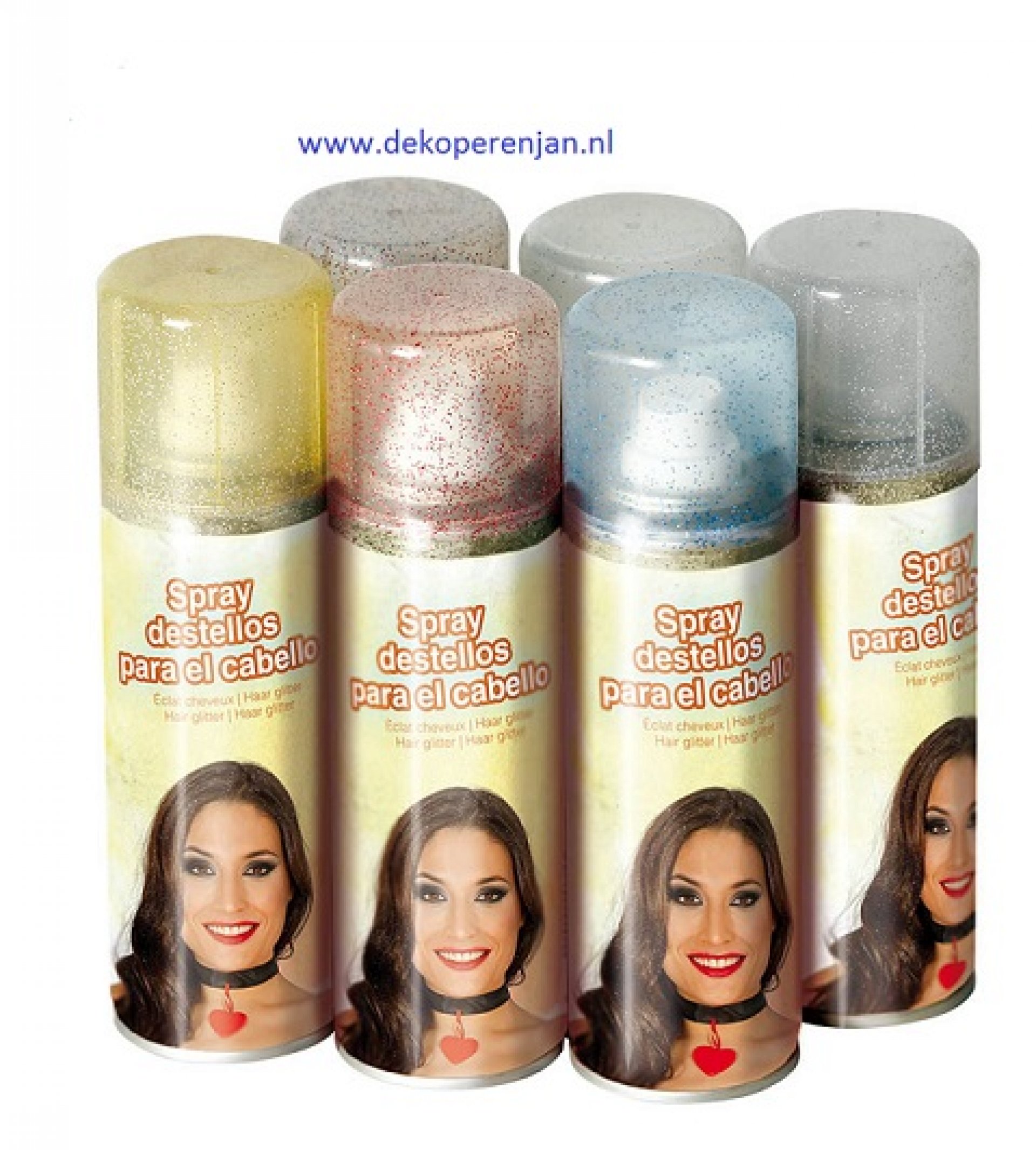 Roos combinatie binnenvallen Glitter haar spray - De Koperen Jan