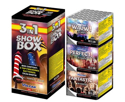 3 in 1 Showbox (telt niet mee voor gratis vuurwerk)