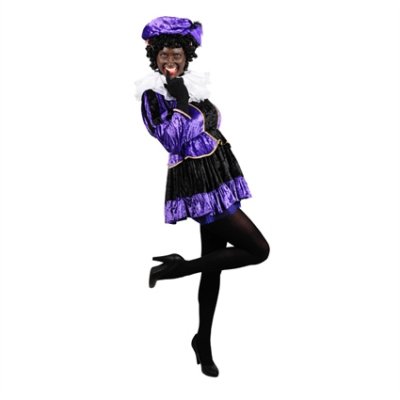 Pietjurkje met petticoat paars maat XL