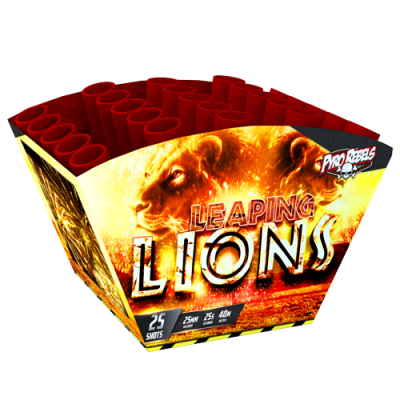 Leaping Lions