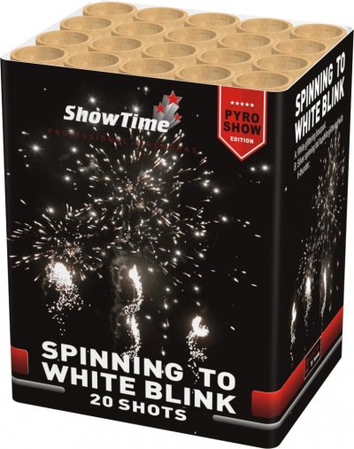 Spinning to white blink