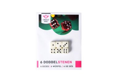 6 dobbelstenen op kaart / VPE 24/288