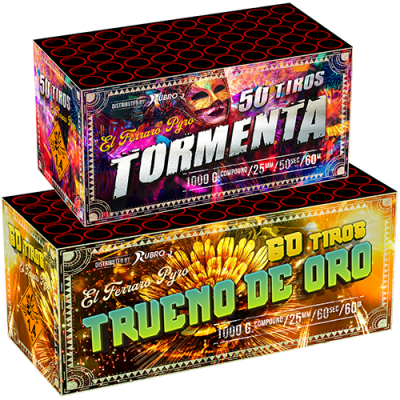 Tormenta-50 tiros/ trueno de oro-60 tiros