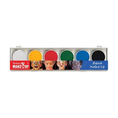 Aqua face- and bodypaint palet (6 kleuren) Schmink