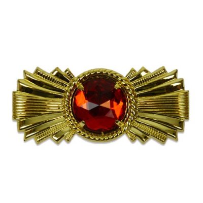 Baretspeld langwerpig met rode steen