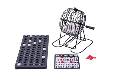 Bingomolen zwart metaal 13,5 cm set compleet