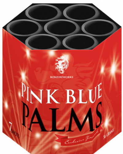 Pink blue Palms