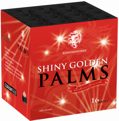 Shiny golden Palms