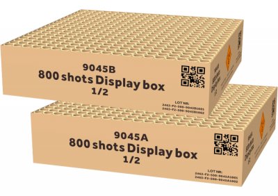 800 shots display box