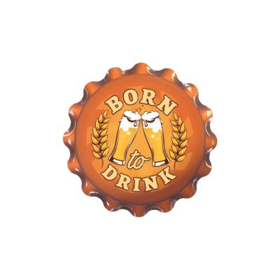 Cap coaster - Born to drink