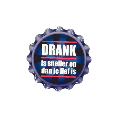 Cap coaster - Drank is sneller