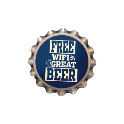 Cap coaster - Free wifi