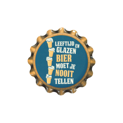 Cap coaster - Leeftijd en glazen bier