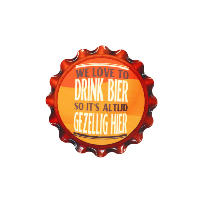 Cap coaster - We love to drink beer