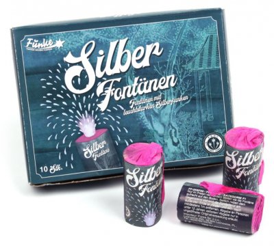 Funke Silberfontänen