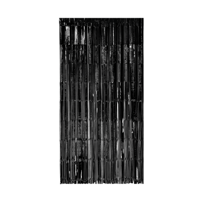 Deurgordijn Folie Zwart - 2 bij 1 meter
