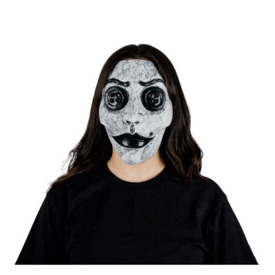Face Mask - Creepy Glass White