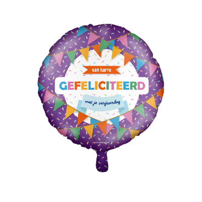 Folie ballon - Gefeliciteerd