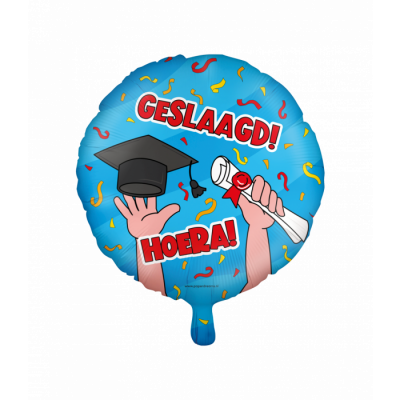 Folie ballon - Geslaagd cartoon