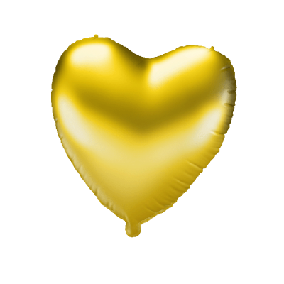 Folie ballon - hart goud