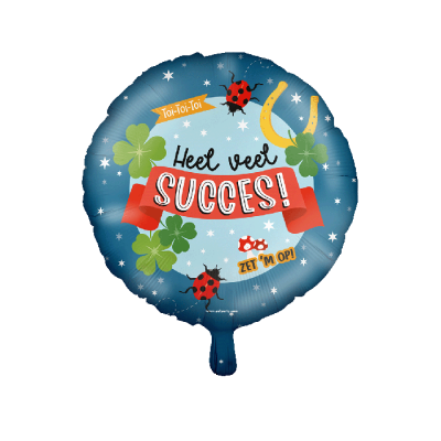 Folie ballon - Heel veel succes