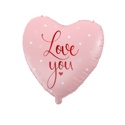 Folie ballon - Love you pink