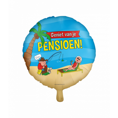 Folie ballon - Pensioen cartoon