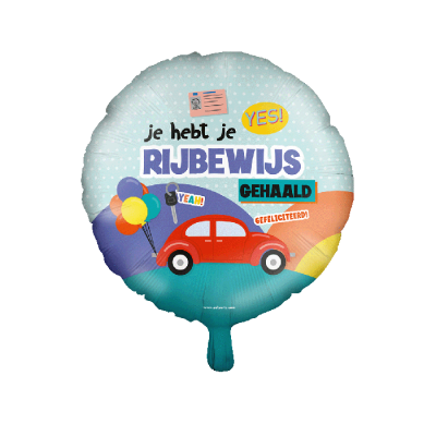 Folie ballon - Rijbewijs