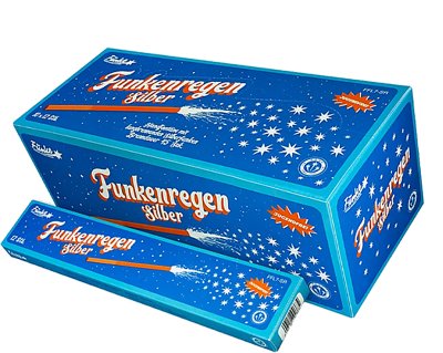 Funkenregen Silber