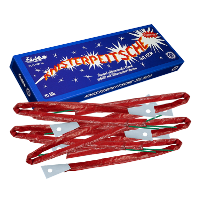 Knisterpeitsche Silber