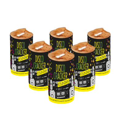 Disco Cracker fountain 24 stuks