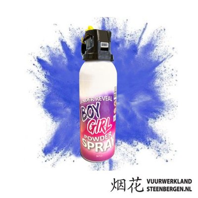 Gender reveal brandblusser - Blauw