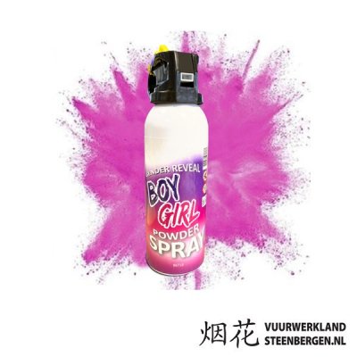 Gender reveal brandblusser - Roze