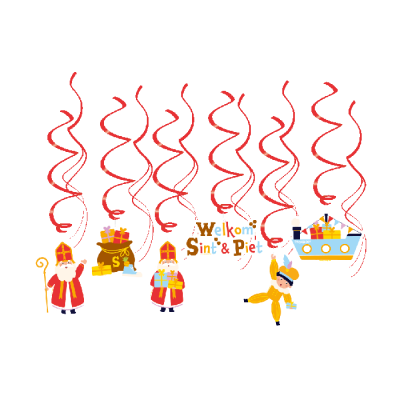 Hang decoratie Sint en piet