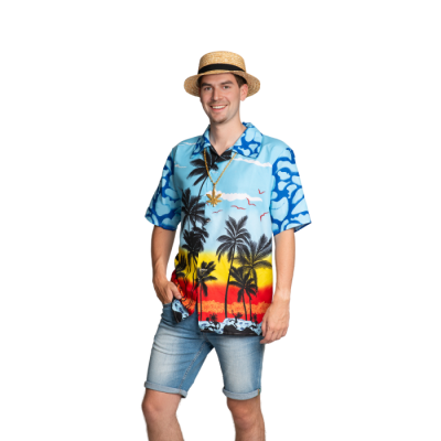 Hawai Shirt Paradise Blauw - S/M