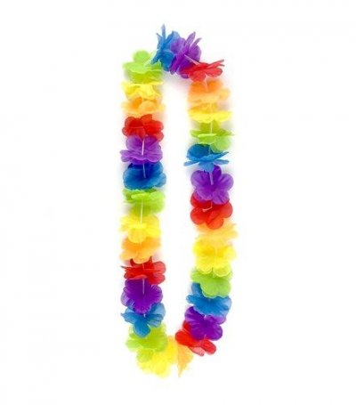 Hawaïkrans regenboog (100cm)