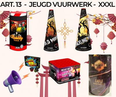 Jeugd vuurwerk  - XXXL| Art. 13