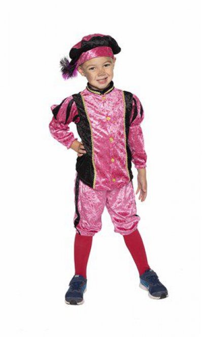Kinder pietenpak Maat 128 roze