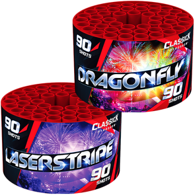 Laserstrip & Dragonfly 2x 90 schots