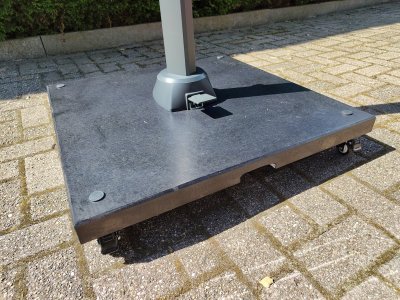 Granietplaat polish op 4 wielen 90KG