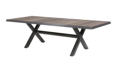 Tafel Castilla Negro Met Kruispoot 243x103cm