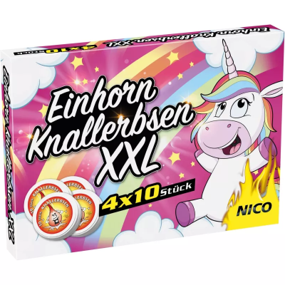 Einhorn Knallerbsen XXL