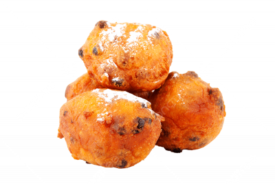 Oliebollen met rozijnen (kunnen niet aangeschaft worden icm vuurwerk!)