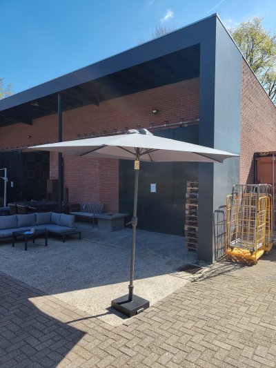 Parasol Ø3mtr donker grijs