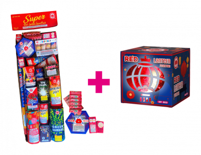 Red lantern super pakket met fontein