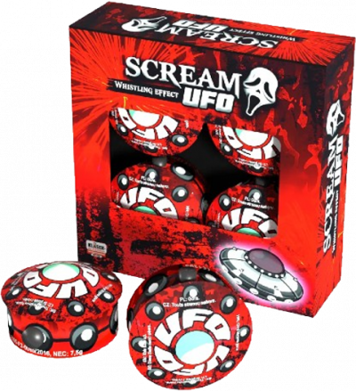 Scream Ufo 4 stuks