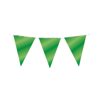 Vlaggenlijn Groen Folie 10 meter