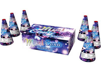 Mini conic fountains