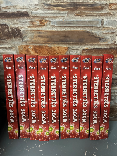 Sterretjes 30 CM 10 pakjes **