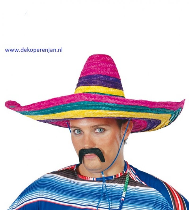 Gekleurde Sombrero 50 cm